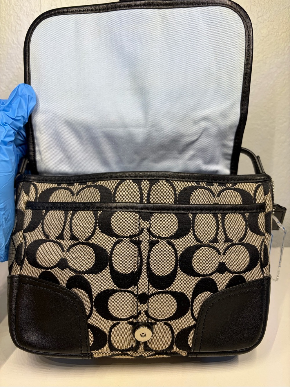 COACH HADLEY SIGNATURE FIELD BAG #F30601 - Picture 8 of 14